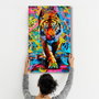 Wallity Pintura Decorativa de Vidrio Templado CAM-1095, Impresión UV, 46 x 72 cm